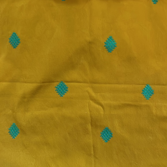 Beautiful Handmade Scarf CDK Bhutan Silk and Cotton Earth Toned Brown Tan Green - Picture 5 of 5